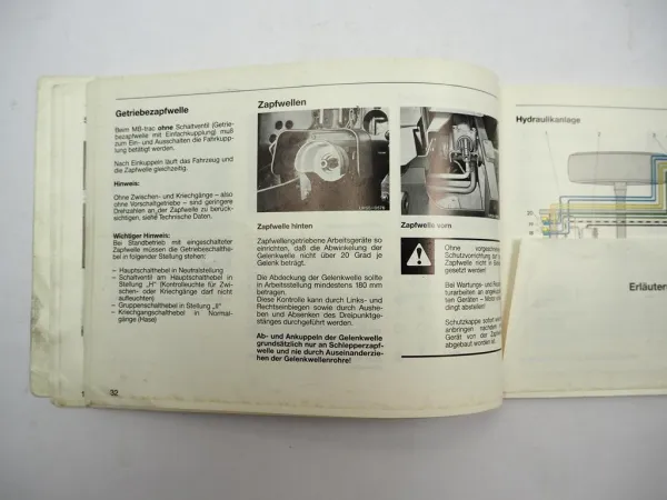 Mercedes Benz MB-trac 700 800 900 turbo 1000 1100 Betriebsanleitung Wartung 1987