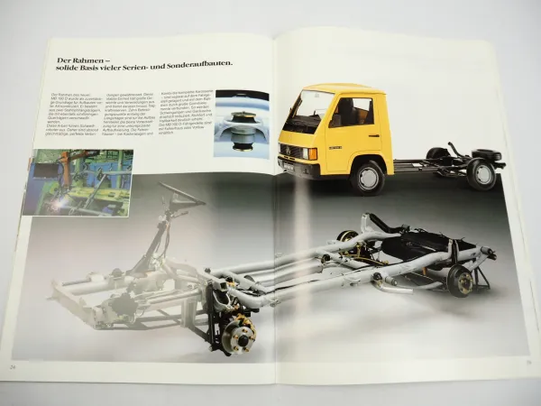 Mercedes Benz MB100D Pritschenwagen Kastenwagen Prospekt 1989