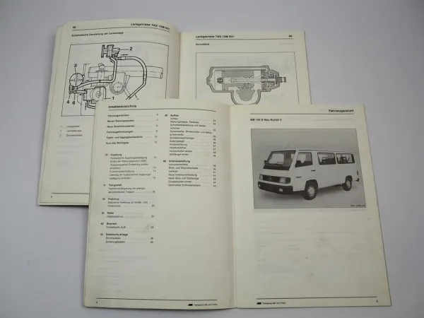 Mercedes Benz MB100D Transporter Bm. 631 Neuerungen Servolenkung Schulung 1991