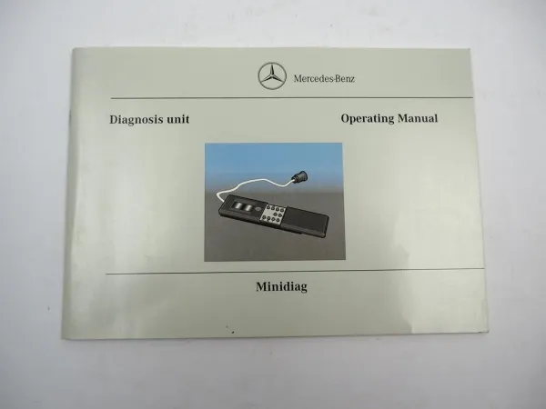 Mercedes Benz Minidiag Diagnosis unit Operating Manual 1997 Englisch