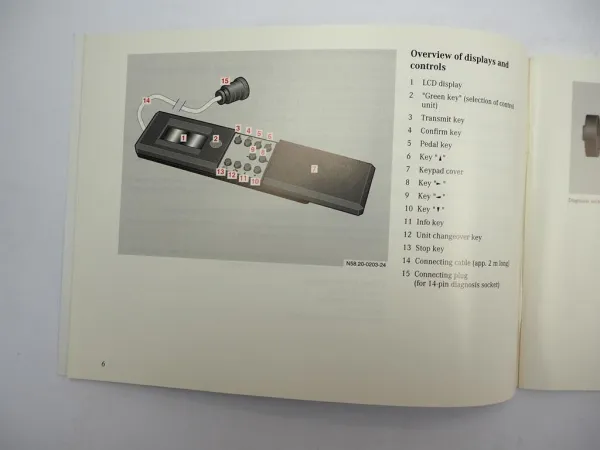 Mercedes Benz Minidiag Diagnosis unit Operating Manual 1997 Englisch