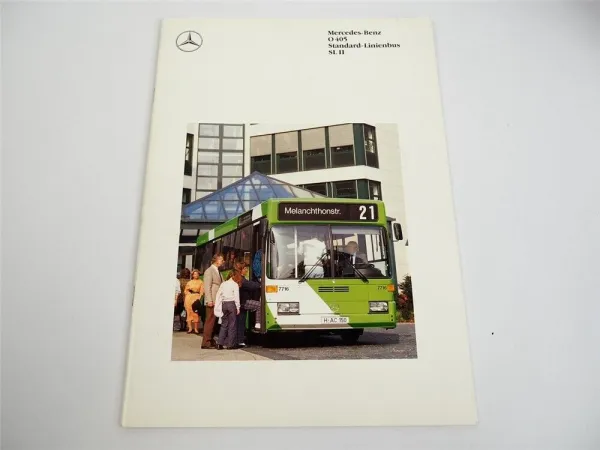 Mercedes Benz O 405 Standard Linienbus SL II Motor OM 447 h 214 PS Prospekt