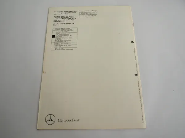 Mercedes Benz O303 RHD Hochdecker Omnibus Prospekt