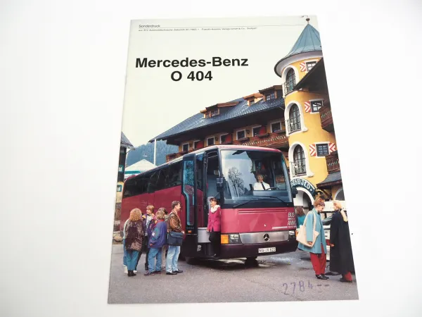 Mercedes Benz O404 Reisebus Prospekt Sonderdruck