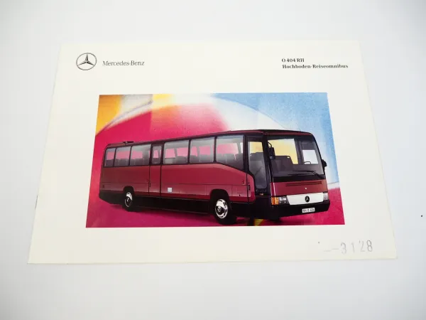 Mercedes Benz O404 RH Hochboden Reiseomnibus Prospekt 1993