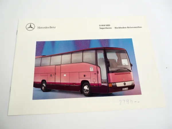 Mercedes Benz O404 SHD Superluxus Hochboden Reiseomnibus Prospekt