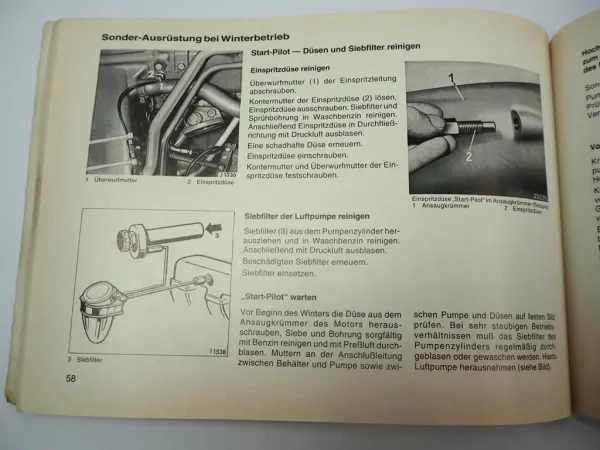 Mercedes Benz OM 364 366 A LA Industriemotor Betriebsanleitung Wartung 1993