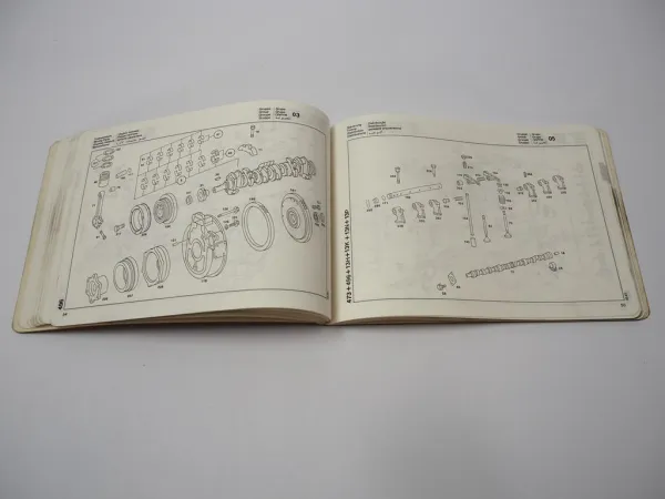Mercedes Benz OM 366 / A LA Motor Teile Bildkatalog Engine Illustr Parts List 88