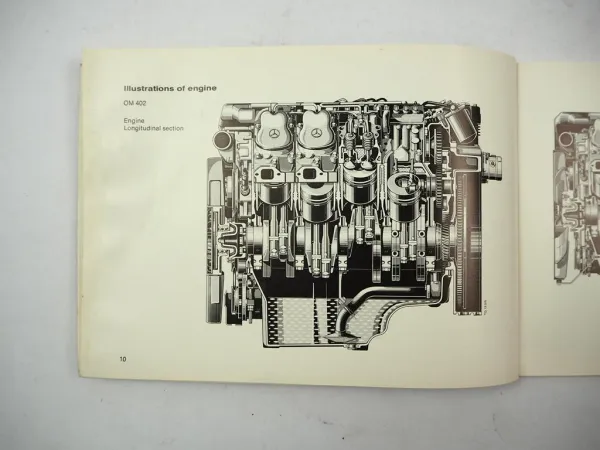 Mercedes Benz OM 401 402 403 404 Engine Operating Instructions 1980