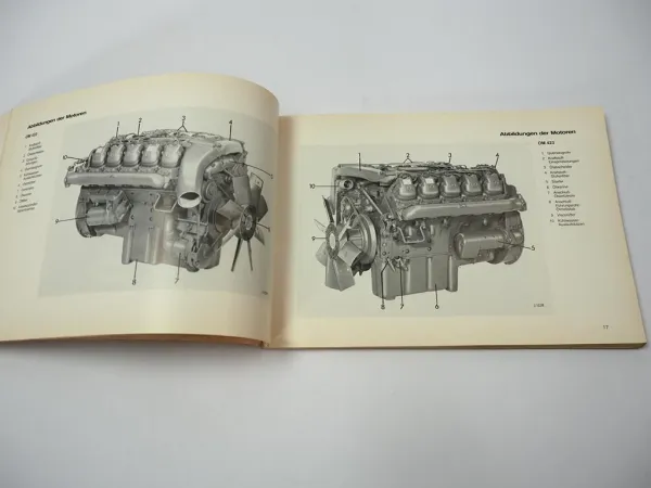 Mercedes Benz OM 421 422 423 424 / A / LA Motor Betriebsanleitung Wartung 1983