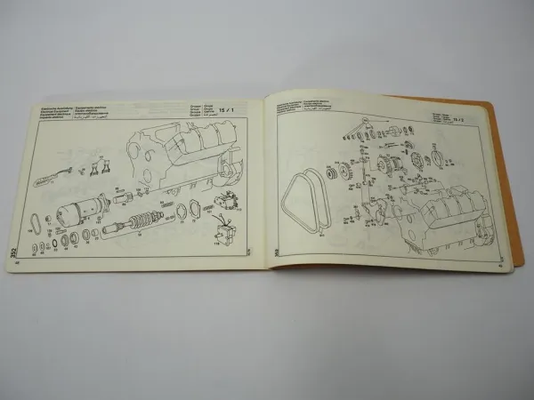 Mercedes Benz OM 422 422A Motor Teile Bildkatalog Illustrated Parts Catalogue 79