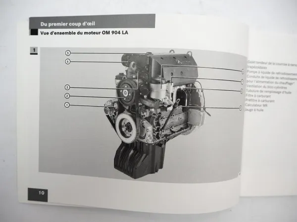 Mercedes Benz OM 904 906 926 LA Moteur Instructions de service 2006 Französisch