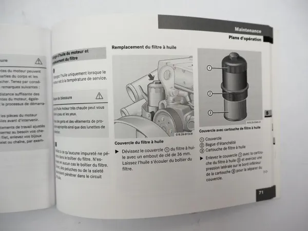 Mercedes Benz OM 904 906 926 LA Moteur Instructions de service 2006 Französisch