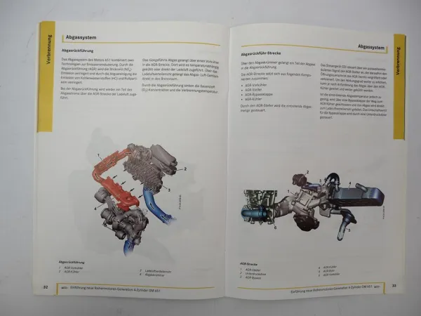 Mercedes Benz OM651 Diesel Motor Einführungsschrift 2008 mit Poster