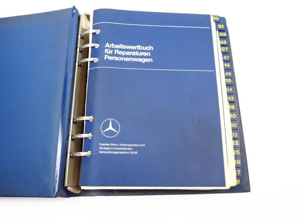 Mercedes Benz PKW 107 114 116 280 350 Arbeitswertbuch Reparaturzeiten 1972/74
