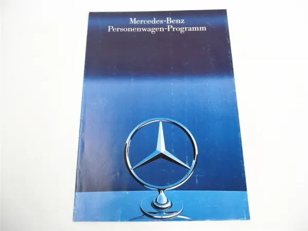 Mercedes Benz PKW Programm 190 200 230 260 300 420 500 560 Prospekt 1985