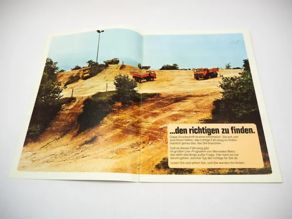 Mercedes Benz Pritschen- u. Kastenwagen Kombi Kleinbus Kipper Prospekt 04/1976