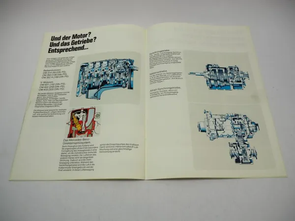 Mercedes Benz Pritschen- u. Kastenwagen Kombi Kleinbus Kipper Prospekt 04/1976