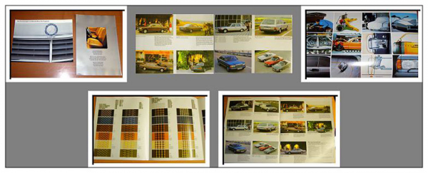 Mercedes Benz Programm und Polster Prospekte 1977 / 1981