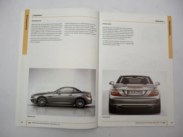 Mercedes Benz R172 Roadster SLK 200 250 350 Einführungsschrift 2011 + Poster