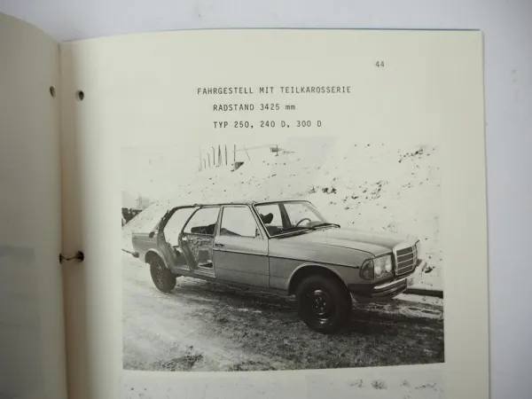 Mercedes-Benz Richtlinien Fremdaufbauten F123 Fahrgestell Typ 230-300D – 1979
