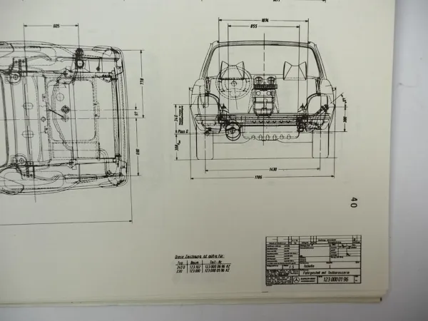 Mercedes-Benz Richtlinien Fremdaufbauten F123 Fahrgestell Typ 230-300D – 1979