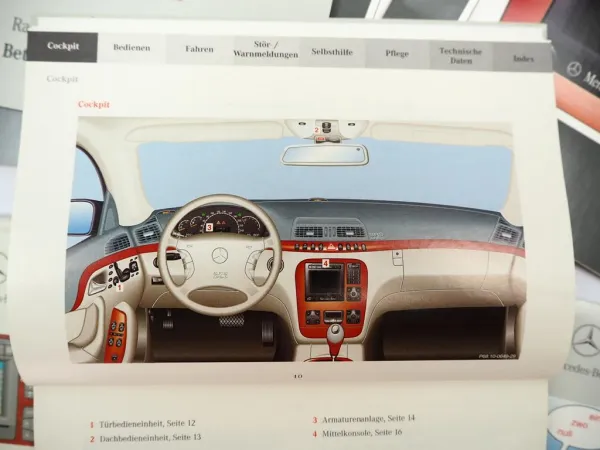 Mercedes Benz S-Klasse Einführungsmappe W220 Betriebsanleitung & Werkstattliteratur 1998