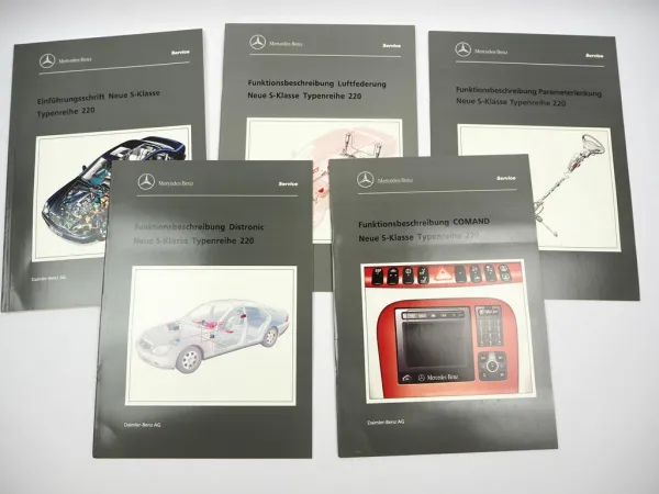 Mercedes Benz S-Klasse Einführungsmappe W220 Betriebsanleitung & Werkstattliteratur 1998