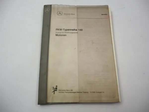 Mercedes-Benz S-Klasse W140 Motoren Schulungsunterlage - M104 M119 M120 1/1991