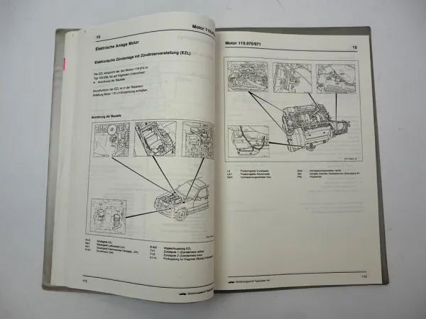 Mercedes-Benz S-Klasse W140 Motoren Schulungsunterlage - M104 M119 M120 1/1991