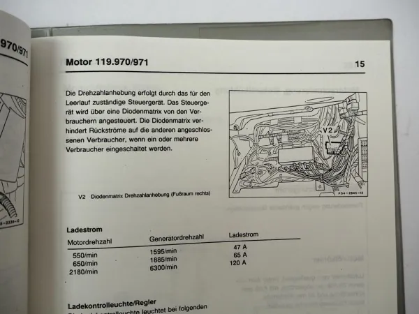 Mercedes-Benz S-Klasse W140 Motoren Schulungsunterlage - M104 M119 M120 1/1991