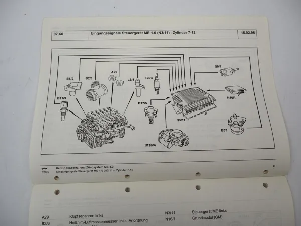 Mercedes Benz S / SL 600 Benzin Einspritz- u Zündsystem Me 1.0 Service Training