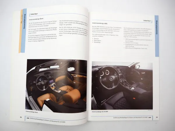 Mercedes Benz SL-Klasse R230 Einführungsschrift SL280 - SL600 63 AMG 2008