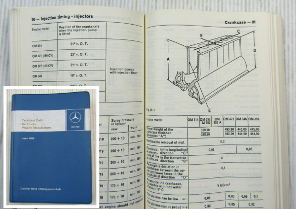 Mercedes Benz Technical Data for Trucks Issue 1968