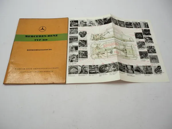 Mercedes Benz Typ 219 W105 Ponton Betriebsanleitung Bedienungsanleitung 1956