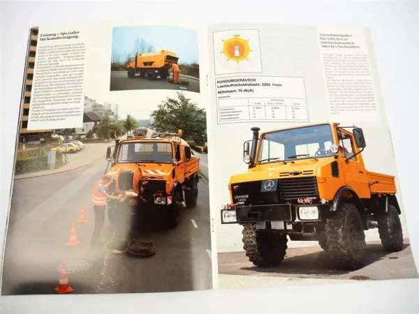 Mercedes Benz U 1000 1200 1700 Unimog Ganzjahreseinsatz in Städten Prospekt 1991