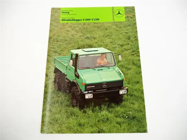 Mercedes Benz U 1000 1200 Unimog Allradschlepper in Landwirtschaft Prospekt 1984