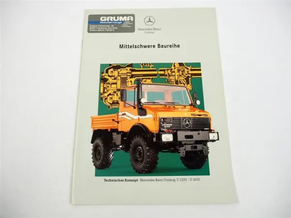 Mercedes Benz U 1200 1250 1400 1450 1600 1650 Unimog Prospekt 1994