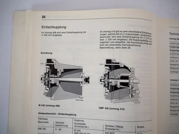 Mercedes Benz Unimog 408 418 U90 U110 U140 U140T Werkstatthandbuch 4/1992