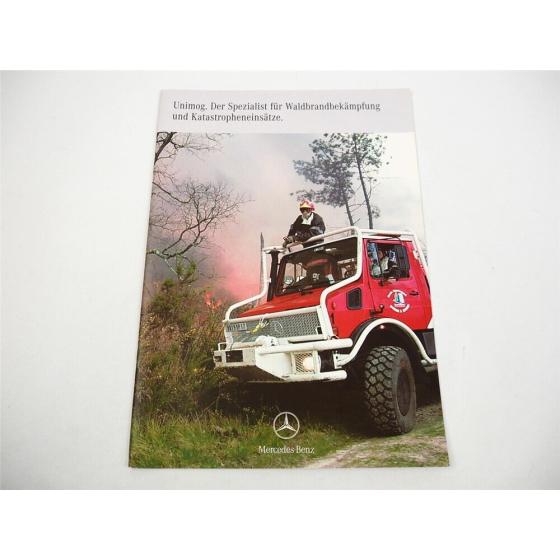 Mercedes Benz Unimog Einsatz als Feuerwehr Katastrophenschutz Prospekt 2006
