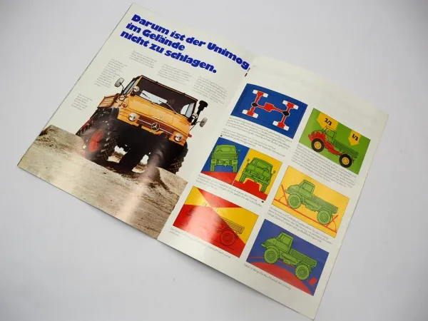 Mercedes Benz Unimog U84 406 Prospekt 1973