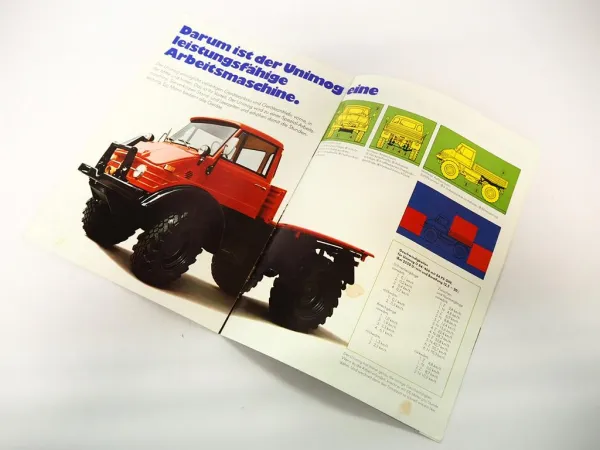 Mercedes Benz Unimog U84 406 Prospekt 1973