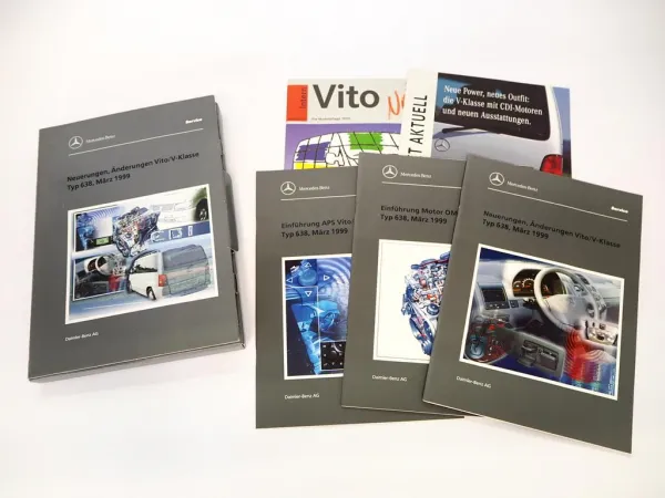 Mercedes Benz Vito V-Klasse Typ 638 Einführungsmappe Kundendienst März 1999