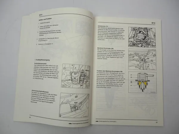 Mercedes Benz W124 500E V8 Einführungsschrift Werkstatthandbuch Schulung 1991