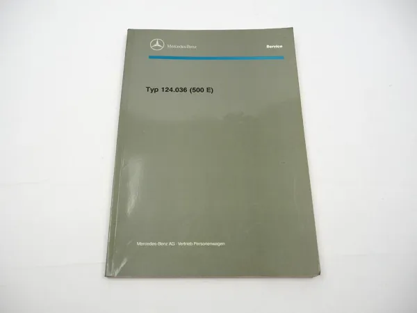 Mercedes Benz W124 500E V8 Werkstatthandbuch Reparatur Schulung 1991