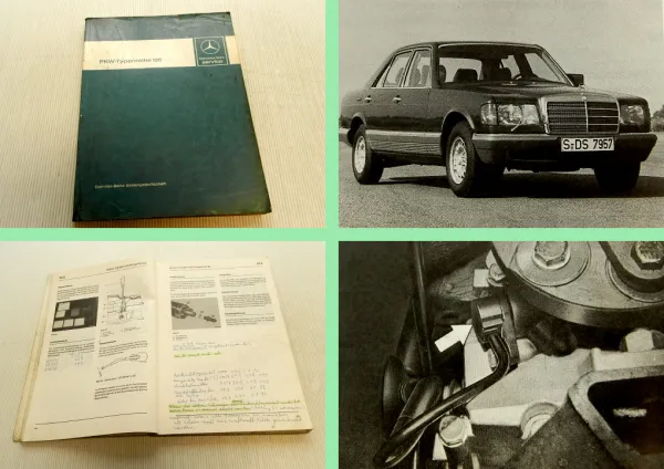 Mercedes Benz W126 280 380 500 S SEL Werkstatthandbuch Einführungsschrift 1980