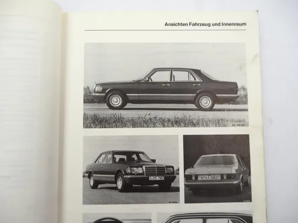 Mercedes Benz W126 280 380 500 S SEL Werkstatthandbuch Einführungsschrift 1980