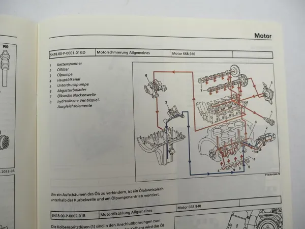 Mercedes Benz W168 Motor OM668 A-Klasse Einführungsschrift für den Service 1998