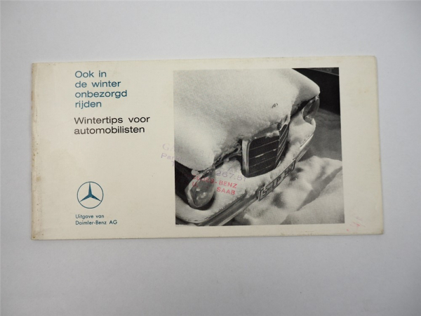 Mercedes Benz Wintertips voor automobilisten ca. 1965