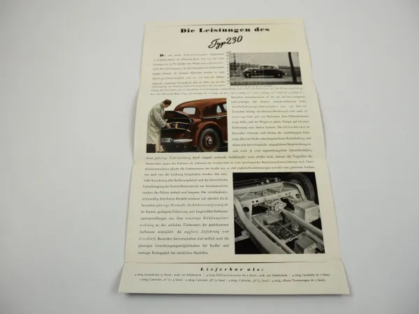 Mercedes Typ 230 PKW Prospekt 1938